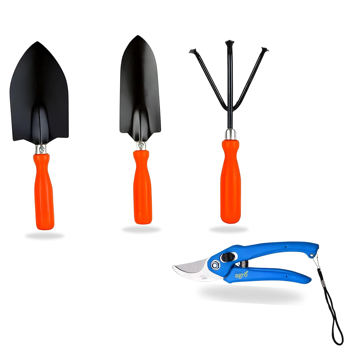 Gardening Tools Set 4pcs |Trowel,Tranplanter,Cultivator & Pruner