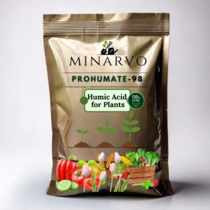 PROHUMATE-98 Humic Acid Flakes for Plants – 100% Natural Organic Plant Growth Booster | Improves Root, Soil Health & Nutrient Uptake Pack of  250 Grm